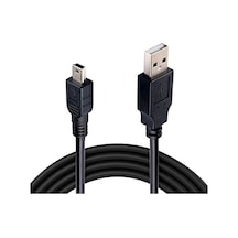 4575 Mini Usb To Usb Data Şarj Kablosu, Siyah