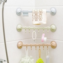 Tongxida Yaratıcı Sones Mutfak Kanca-gri Kanca Havlu Güçlü Enayi Duvar Banyo Asılı Uf Gri Gri