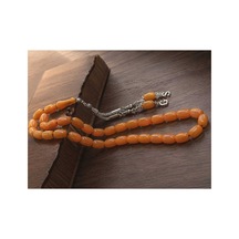 Erkek Hediyelik Kişiye Özel Harf Püsküllü Sarı Sıkma Kehribar Tesbih Ahşap Kutulu 8-13 Mm El İşçiliği İsme Özel Premium Hediye Sarı - 903742799 Sarı - 903742799 Sarı