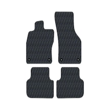 Toyota Avensis 1997-2003 Uyumlu Siyah Dikişli Siyah Deri Paspas