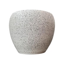 Bitki Tasarımı Ev Dekorasyon Beyaz Granit Toprak Saksı Saksılık Salon Çiçeklik - 15 Cm Belirtilmemis