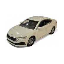 Welly 1/36 Skoda Octavia Beyaz Çek Bırak