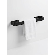 40 Cm Yapışkanlı Havlu Askısı Metal Havluluk Delmeden Montaj Banyo Havlu Askılığı Mutfak Havlu Tutucu Lavabo Ya Çok Renkli