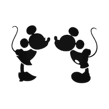 Mickey Mouse Oto Sticker 20 Cm