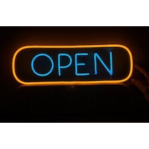 Open (Açık) Yazılı Led Neon Tablo, Neon Duvar Tabela