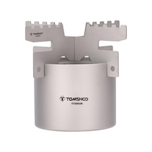 Mini Alkol Soba Hafif Titanyum Sıvı Ruh Alkol Soba Fırını Açık Kamp Sırt Çantası Yürüyüş İçin Çapraz Stand Rafı İle Gümüş