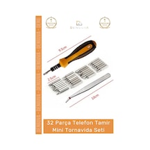 Tornavida Profesyonel Hassas Elektronik Onarım Seti 32 Parça Telefon Tamir Mini Tornavida Seti