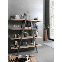 Gala Metal Kitaplık Mdf Antrasit