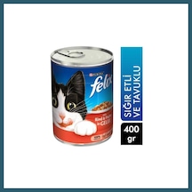 Felix Konserve Sığır Etli Yaş Kedi Maması 400gr 1 Adet Ob
