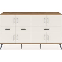 Arges Konsol 5 Raflı 3 Çekmeceli 8 Kapaklı 176x30x99 Çam-aytaşı Aytası - Atlas Çam