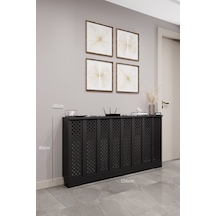 Perge Model, Siyah Renk, 156 Cm Petek Kaplama, Dresuar Siyah