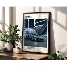Riviera Classic Ahşap Çerçeveli Poster Tablo Vintage Lüks Tasarım