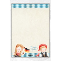 A5 Almanya Bloknot Çizgisiz Defter - 50 Yaprak - Memopad - Notepad - Not Defteri - Not Kağıdı Çok Renkli Çok Renkli