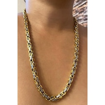 Kral Erkek Çelik Zincir Kolye 5 Mm 55 Cm 5 Renk Ck11 Beyaz