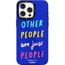 İphone 14 Pro Uyumlu Kılıf Yazı Desenli Youngkit Mindfulness Serisi Kapak Mor