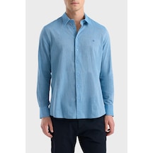 Isaora Pamuklu Regular Fit Uzun Kollu Gömlek Erkek Gömlek Isr4132blu Lacivert