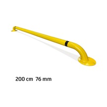 Otopark Araç Stoperi İstanbul Otopark Stoperi Bariyeri Sonlandırma Demiri 200cm Ø76mm 3mm