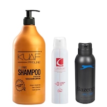 Tuzsuz Şampuan 1lt + Caldion Kadın Deo 150ml + Slazenger Erkek De