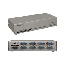 Pm-2553 8 Port Vga Dağıtıcı Çoğaltıcı Splitter 9 Volt Adaptörlü 1920x1440 250mhz