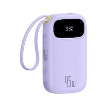 Baseus Enerfill FC31 10000 mAh 45 W Taşınabilir Şarj Cihazı Mor