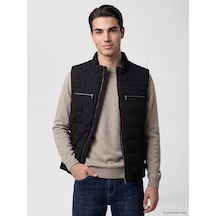 Lcwaıkıkı Classic Siyah Regular Fit Dik Yaka Erkek Şişme Yelek