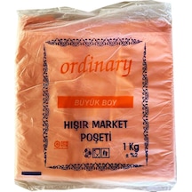 Ordinary Turuncu Market Poşeti Torbası  Hışır Atlet Poşet  Büyük Boy  30 x 60 CM  1 KG
