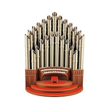 Ganzhoushop Boru Organ Kalem Kalemlik, Komik Kalemlik Masaüstü Dekorasyonu, Boru Organ Şekilli Masaüstü Kalemlik