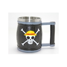 2 Adet One Piece Temalı 3d Kabartmalı Çelik Kupa Bardak 3d Kabartma Tasarım Ve Anime Mug, 8.5 11 Cm