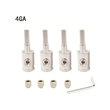 Xuweiwei Safir Bakır Nikajlı 4ga 0 Gauge 8 Gauge Awg Güç Topraklama Adaptörü 4 Parça