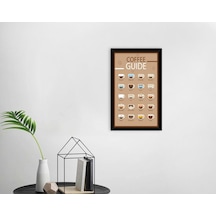 Bk Home Coffee Tasarımlı Dekoratif Ahşap Siyah Çerçeveli Tablo-18 (490968392)
