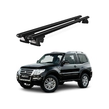 Venüs Mitsubishi Pajero 3d 2011-2021 Uyumlu Siyah Ara Atkı Port Bagaj Tavan Barı