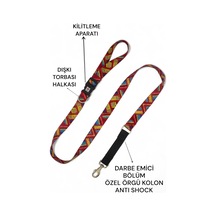 Köpek Gezdirme Tasması, Bağlama Kilitli, Anti Shock Desen 9-tek Ebat Genel