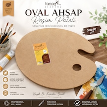 Dreamart Galery Resim Paleti, Ahşap Palet, Yağlıboya, Akrilikboya Guaj Boya Kullanımına Uygun