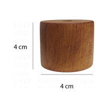 Sandalye - Masa - Mobilya - Ünite - Koltuk- Kanepe- Ahşap Ayak Takoz Yükseltici - 4 Cm Ceviz