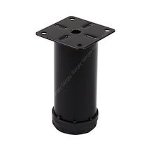 Gürçayhırdavat Metal Mobilya Ayağı Siyah Çap 42Mm - 10Cm (4 Adet)