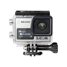 Sj6 Legend Wifi 4k Uhd 16mp 166 2 Dokunmatik Geniş Ekran Sanal Jiroskop Sabitleme 1000mah Geniş Batarya 240 Fps Ağır Çekim 30 Metre Su Geçirmez Kılıflı Aksiyon Kamerası Gümüş