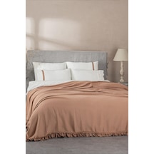 Ecocotton Alessa Terra %100 Organik Pamuk Jakarlı Pike Takımı 240 260 Cm Terrecota