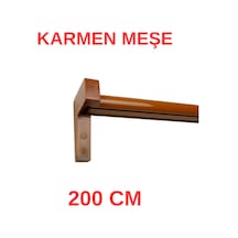 Karmen Ahşap Başlıklı İki Kanallı Dekoratif Ray Meşe 200 Cm Meşe