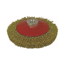 Mey İthalat Partner 03033 M14 Vidalı Sarı Telli Fırça 125 Mm