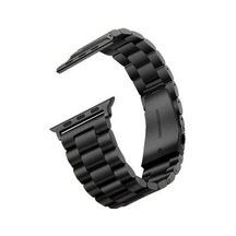 Apple Watch 38mm Uyumlu Band-04 Metal Kordon - Siyah