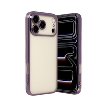 Apple iPhone  Uyumlu - 17 Pro Max Razer Lensli Silikon - Mor
