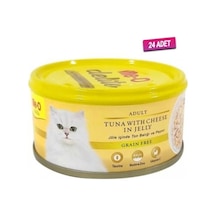 Me-O Delite Ton Balık ve Peynirli Tahılsız Kedi Konservesi 24 x 80 G