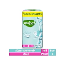 Molped Süper Ekonomik Antibakteriyel Ped Uzun 18'li