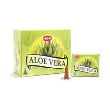 10adet Aloe Vera Aromalı Konik Tütsü Tütsülük Buhurdanlık