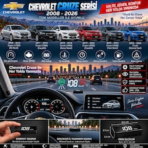 Chevrolet Cruize Serisi 2003-2026 Modeller İçin Head Up Display Hayalet Gösterge Ekranı Ön Cam Hız Göstergesi
