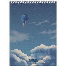 Morning Glory 3000 Cloud Bloknot Defteri 25,4x18,4 Cm Balon 14001-87213 Çok Renkli