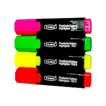 Feyza Yapı Fosforlu Blisterli Kalem 4 Lü Ym-792-4