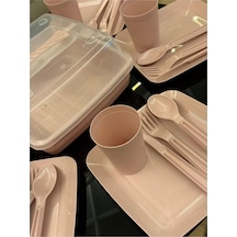 Lüx Piknik Sepeti 6 Kişilik Piknik Kamp Seti 32 Parça Mp-4010