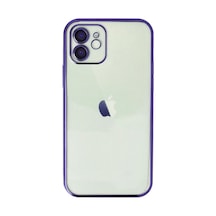 Apple İphone Uyumlu 12 Kılıf Razer Lensli Silikon - Mor Çok Renkli