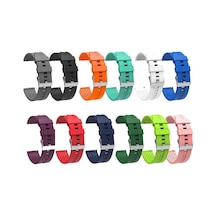Turuncu Krd-23 20mm Zore Kordon-turuncu Gear S2 İle Uyumlu Çok Renkli